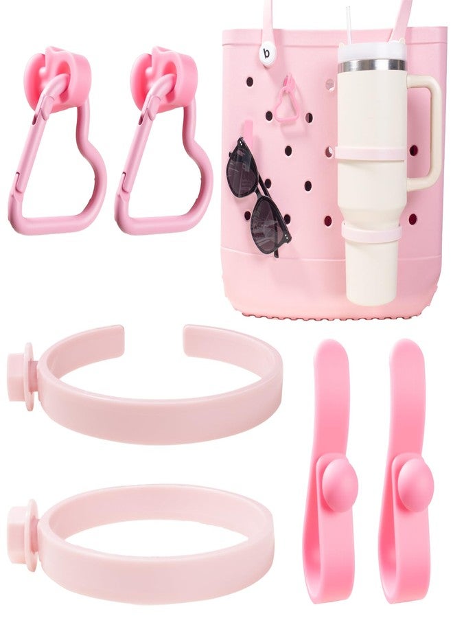 LETGO Cup Holder for Bogg Bag Compatible with Stanley Bogg Bag Cup Holder Accessories Simply Southern Beach Tote Bag(New Pink) - Image 1